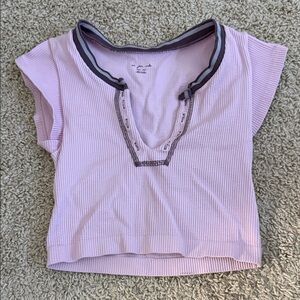 Urban Outfitters Lavender Ribbed Top
